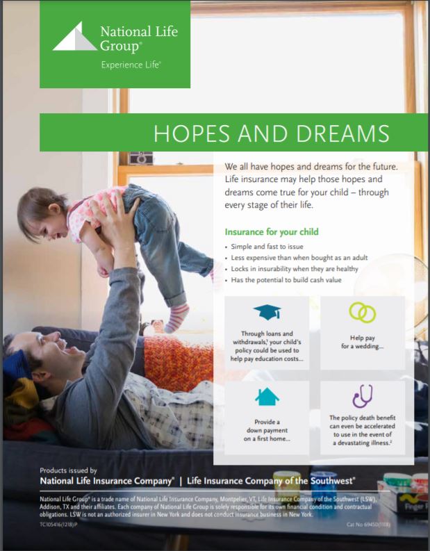 Young family and baby representing family financial protection