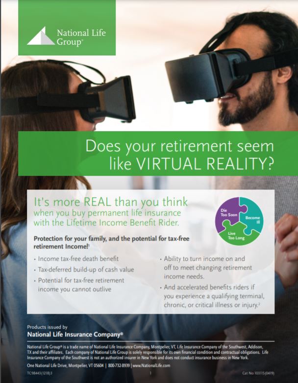 Retirement planning concept - Does your retirement seem like virtual reality